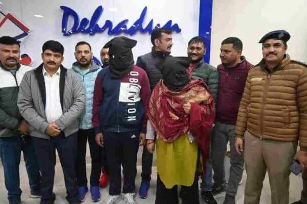 पटेलनगर हत्या के अभियुक्त ईनामी दम्पत्ति अमृतसर से गिरफ्तार किए गए।