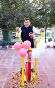 मुख्यमंत्री ने किया लोहियाहेड में टोयोटा किर्लोस्कर मोटर के सौजन्य से निर्मित ओपन जिम का विधिवत लोकार्पण