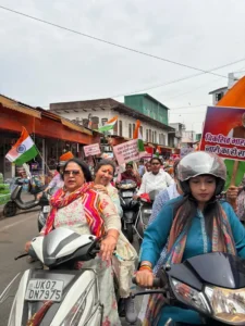 नारी शक्ति अधिनियम के समर्थन में भाजपा का जागरूकता अभियान