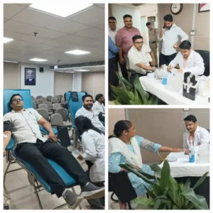 एमडीडीए कार्यालय में रक्तदान शिविर का आयोजन, अधिकारियों-कर्मचारियों ने बढ़-चढ़कर किया प्रतिभाग